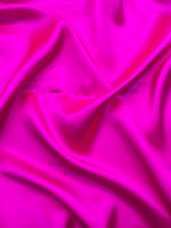  Bright Fuchsia Pure Silk Charmeuse Fabric By The Yard In Stock For Scarf And Pajamas