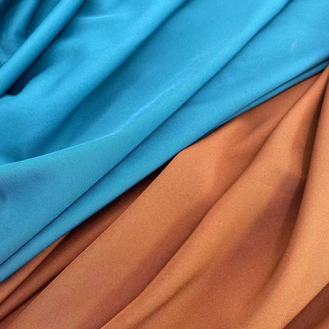 High quality 144gsm four-way stretch multi colors shiny soft polyester boutique satin fabric for women dress 