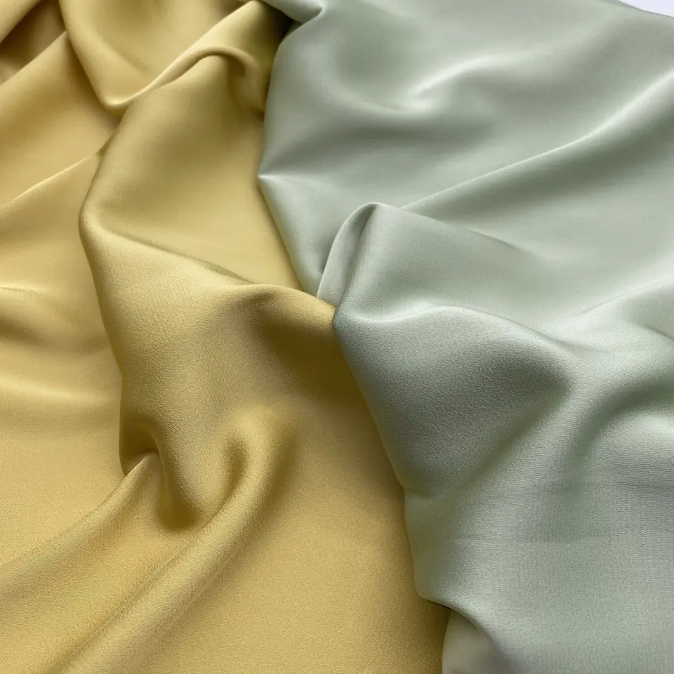 New design soft hand feel smooth touching satin similar to acetate silk satin material fabric for pajamas