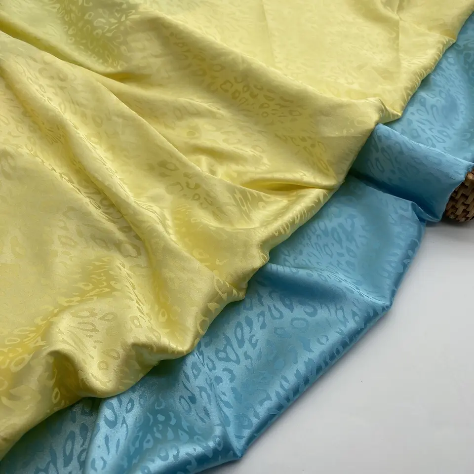XITONG TEXTILE WHOLESALE SATIN fabric dress making JACQUARD SATIN designer fabric spandex fabric