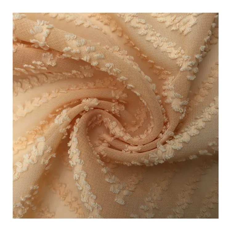 New design 100% polyester cut flower nano crepe chiffon fabric for skirt or dress