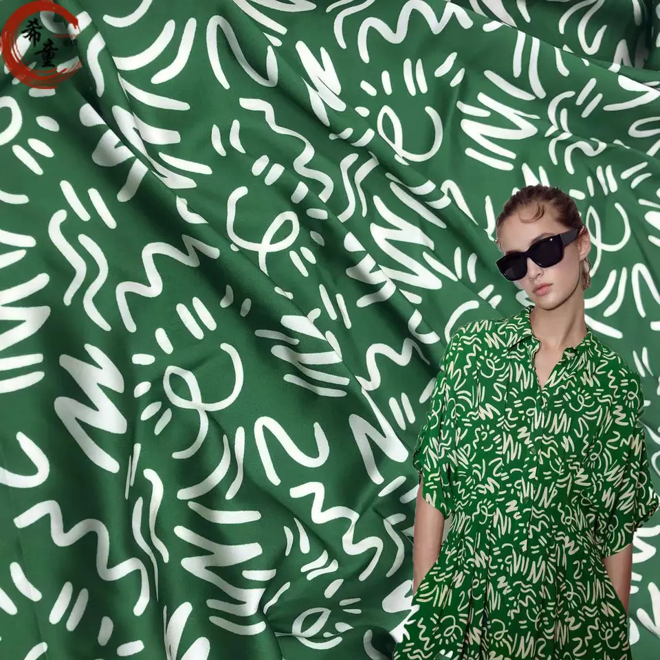 New Arrival soft and cool hand feeling custom floral stretch digital printed satin fabric for shirts or dress fabric