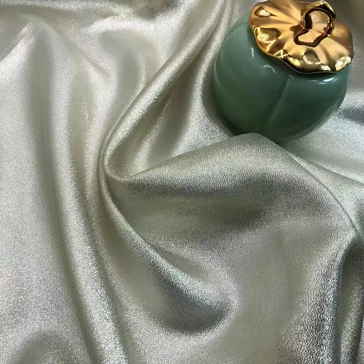 60GSM Wedding Colorful Metallic Lurex Yarn Dyed Organza Fabric for Stage Dress