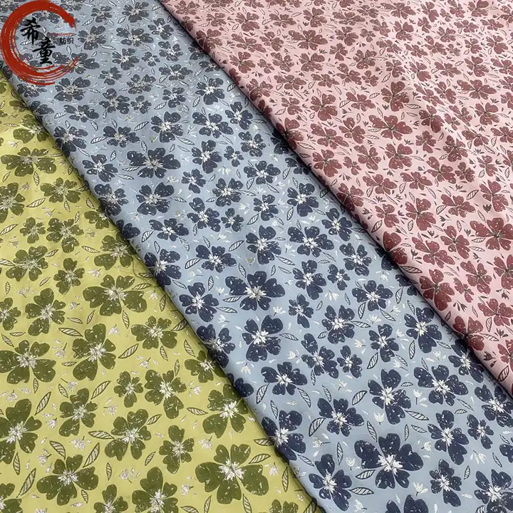 3D flower yarn dyed brocade jacquard fabrics for women and child's dress materials for dress polyester fabric chiffon dress