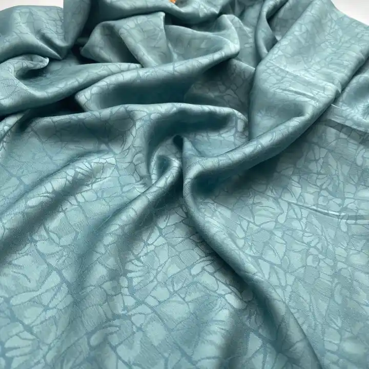 New design flower pattern wholesale satin fabric dress material jacquard satin fabrics for clothing garment pajamas sleepwear
