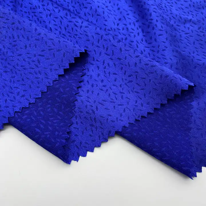 high quality 100 polyester fabric small moq stock lot microfiber fabric jacquard satin fabric for dress