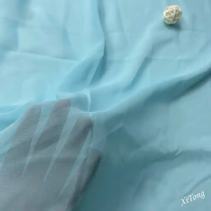 100D pure colour Pearl Chiffon Fabric 100% Polyester for dress/scarf materials for dress making polyester fabric chiffon dress