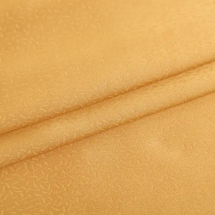 high quality 100 polyester fabric small moq stock lot microfiber fabric jacquard satin fabric for dress