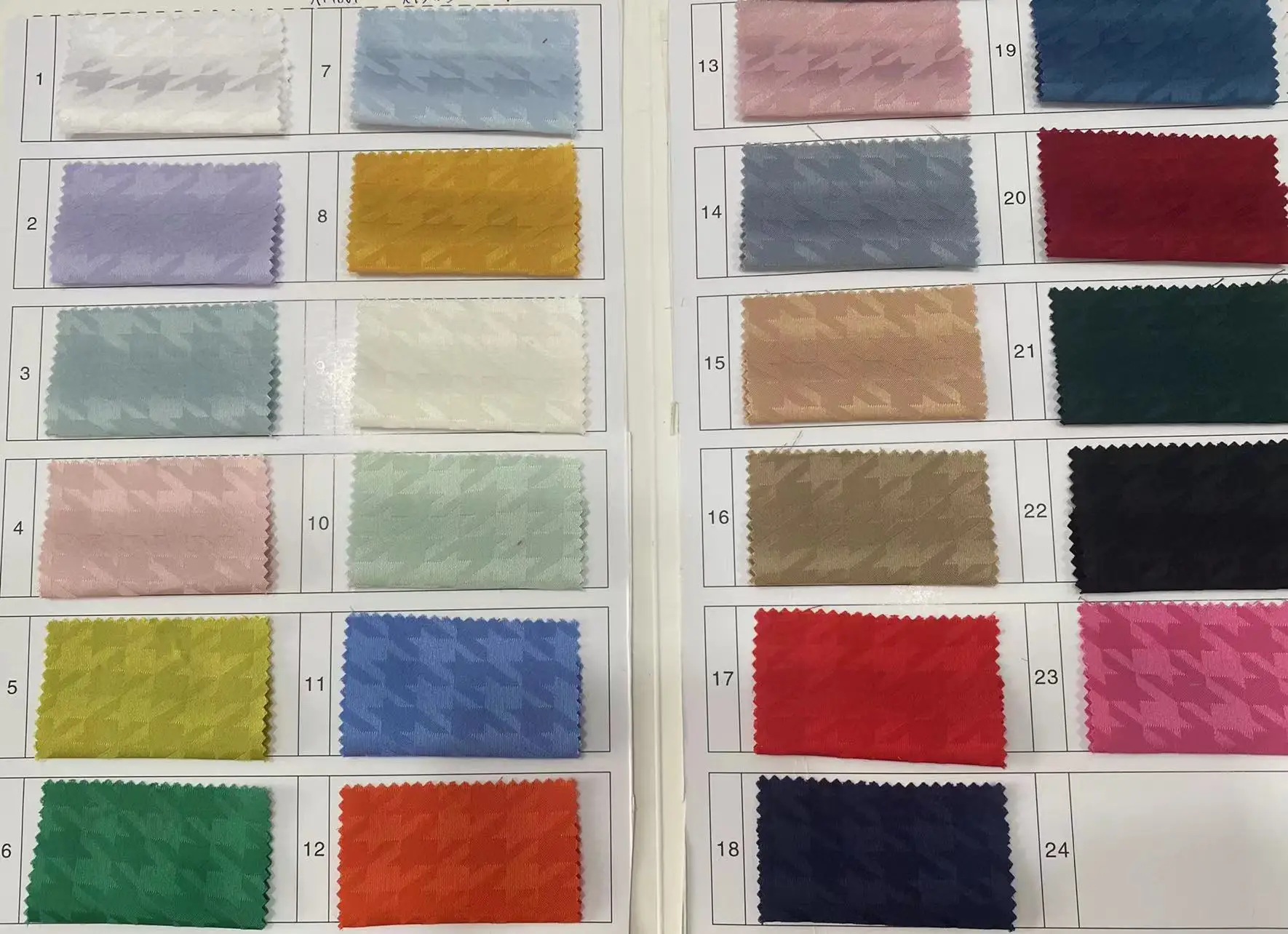 Satin fabric jacquard satin fabrics Dress material New design plover grid pattern wholesale for clothing garment