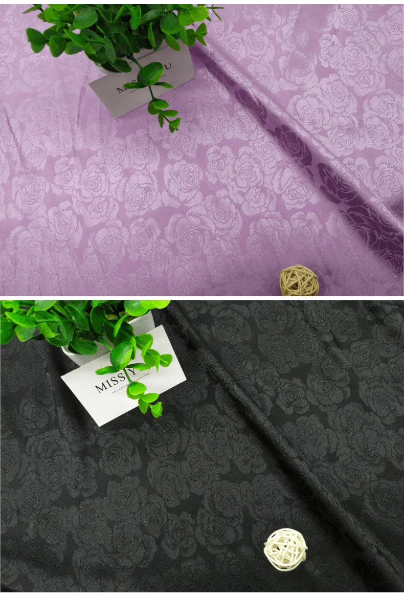MULTI COLOR CLOTHING POLYESTER DESIGNER SATIN FABRIC WHOLESALE FLOWER JACQUARD SATIN DESIGNER FABRIC