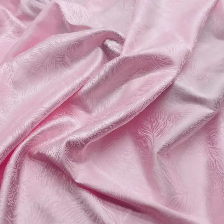 FABRIC PRINT SATIN JACAQUARD POLYESTER FABRIC WHOLESALE JACQUARD SATIN FABRIC FOR DRESS